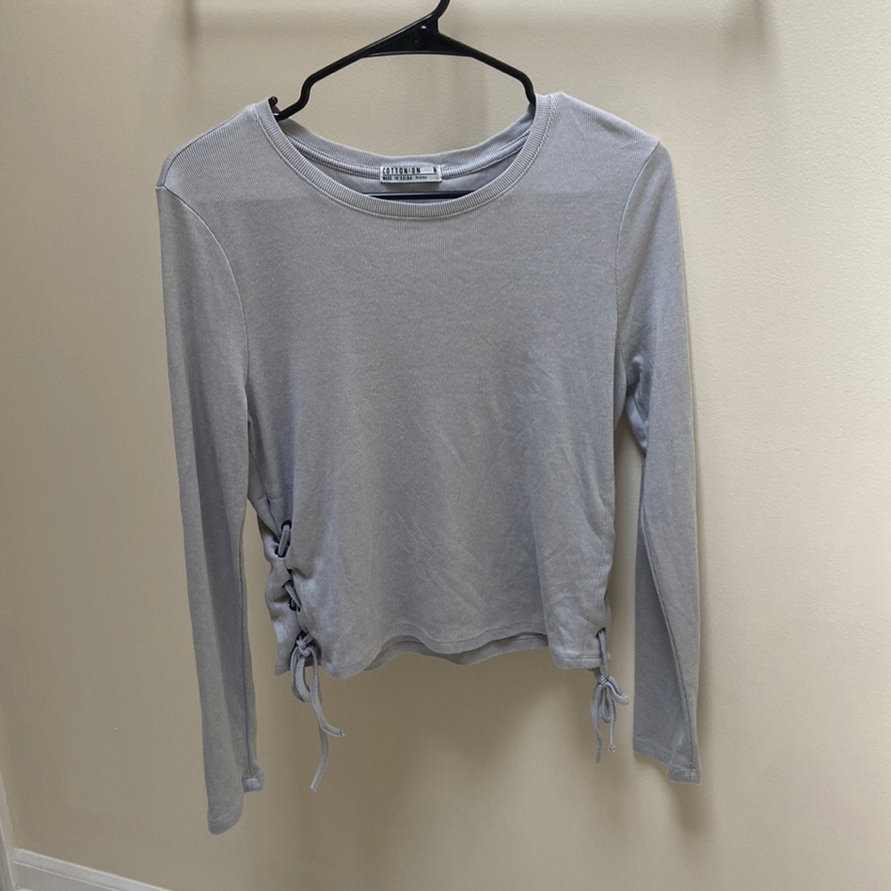 Cotton On Ribbed Long Sleeve Shirt
